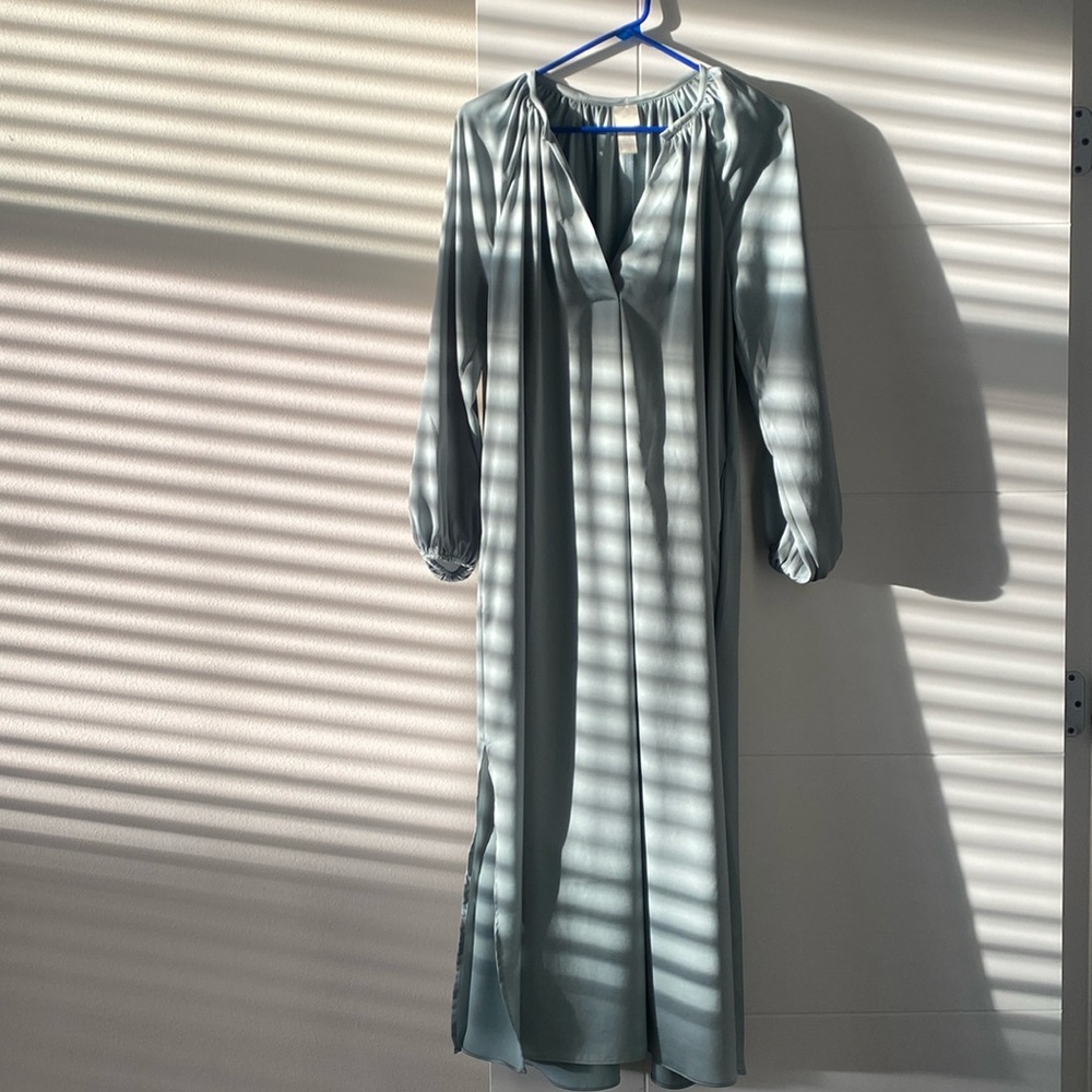 H&M midi satin dress